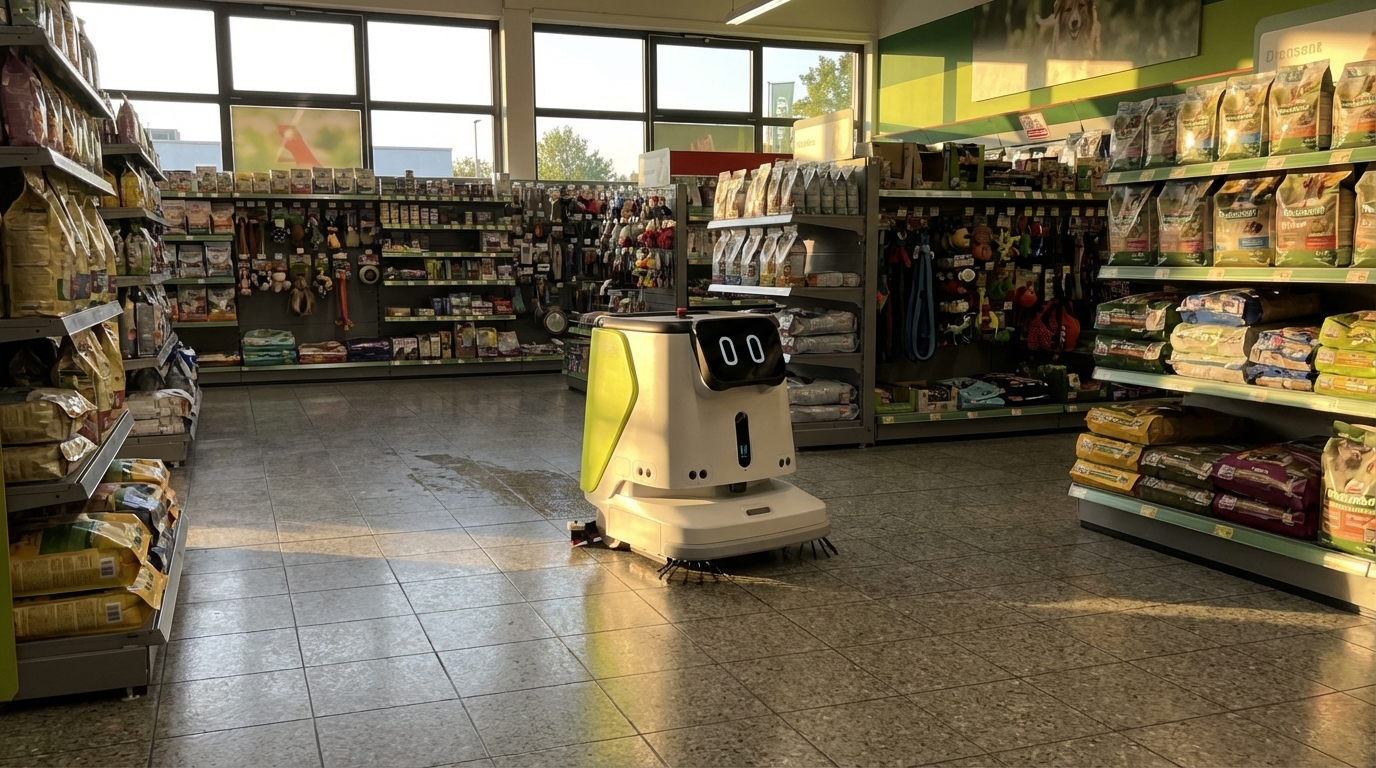 Autonome Reinigung während Öffnungszeiten