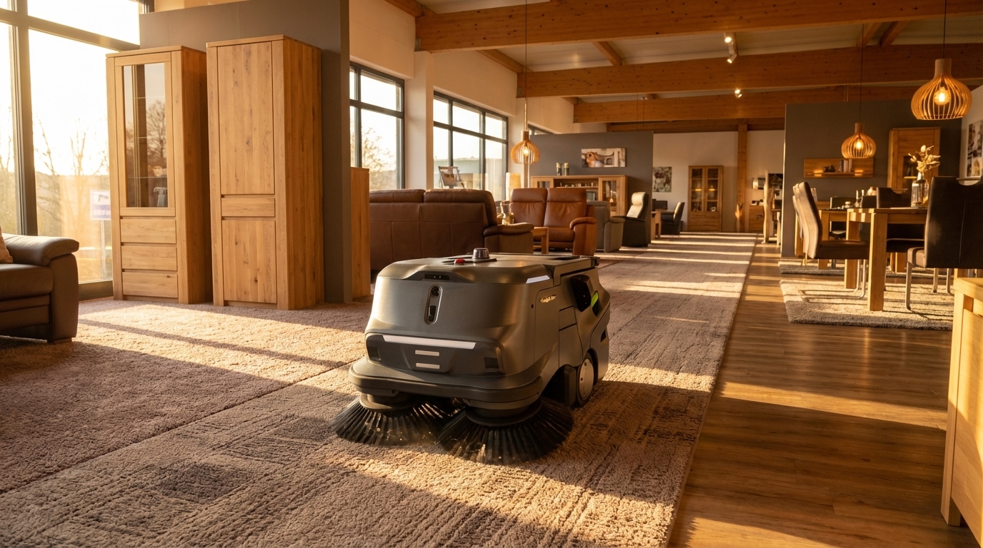 Hohe Flächenleistung in Möbelhäusern