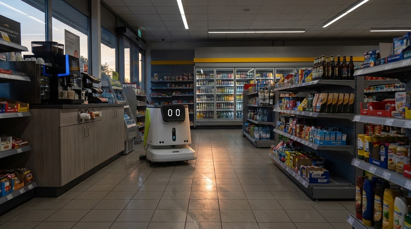 Kompakte Bauweise für enge Tankstellen-Shops