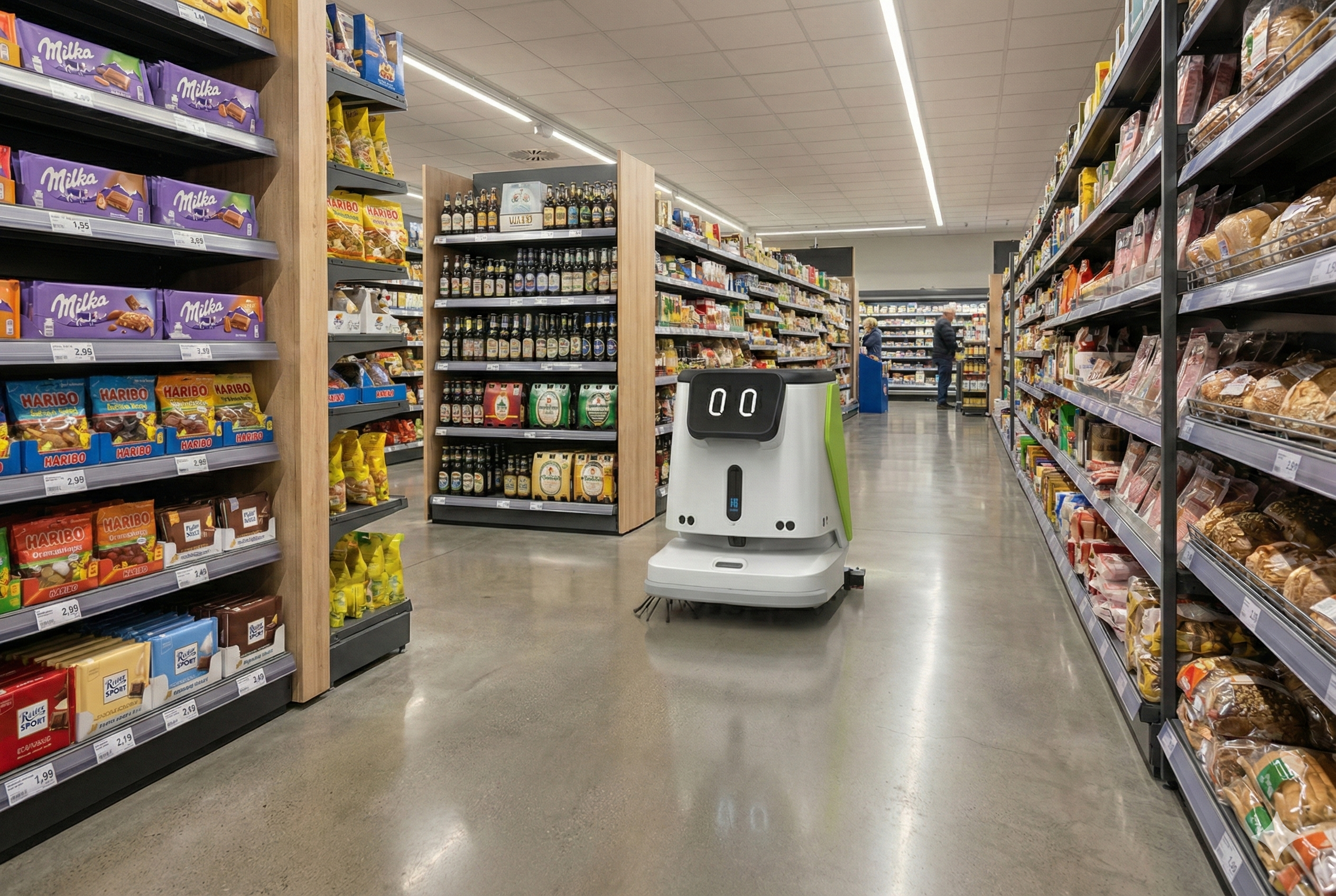 Reinigungsroboter im Einzelhandel